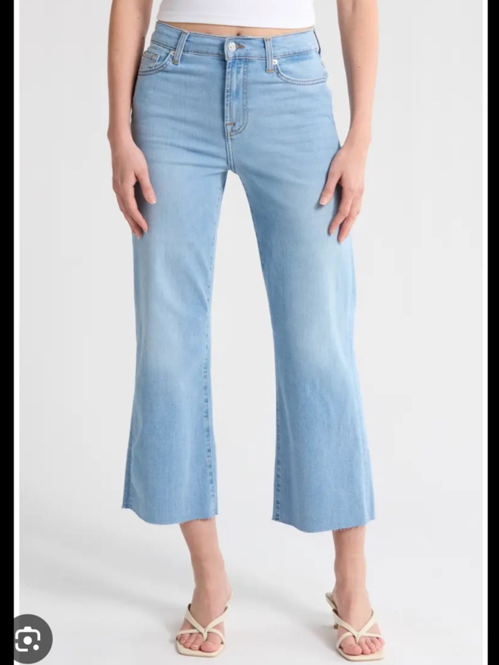NWOT 7 for all Mankind Alexa Cropped Jean